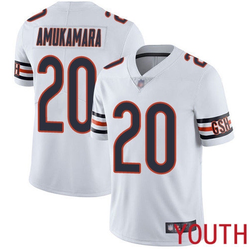 Chicago Bears Limited White Youth Prince Amukamara Road Jersey NFL Football #20 Vapor Untouchable->youth nfl jersey->Youth Jersey